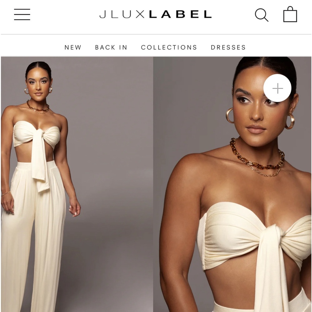 JLUXBASIX BUTTERCREAM TORY TWO PIECE SET - m